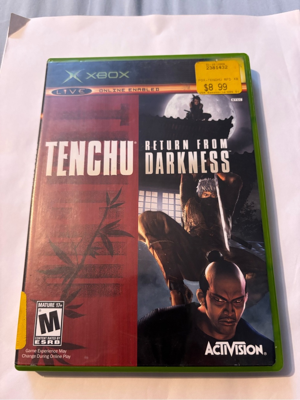 Xbox Tenchu: Return from Darkness CIB